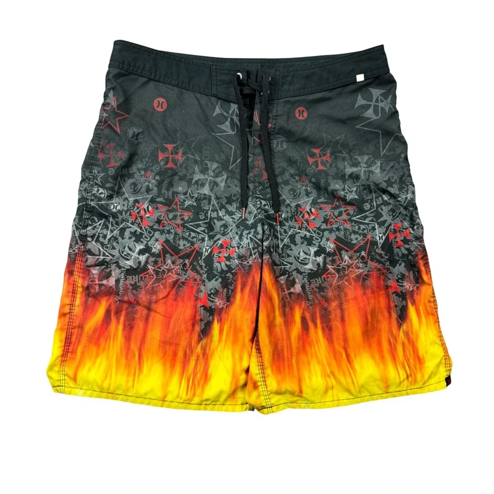 Y2K Hurley Mens 36 Board Shorts 11